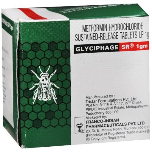 GLYCIPHAGE SR 1 GM TABLET- ametheus health