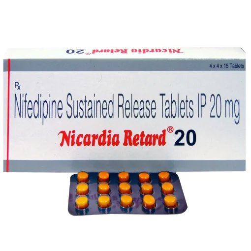 NICARDIA RETARD 20 MG TABLET- ametheus health