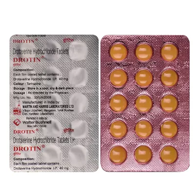 Drotaverine HCl 40 mg - Công dụng, Tác dụng phụ và Hướng dẫn Sử dụng