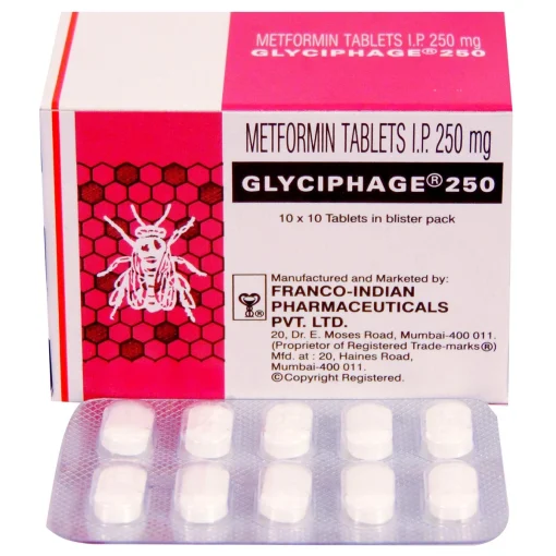 GLYCIPHAGE 250 MG TABLET-Ametheus Health